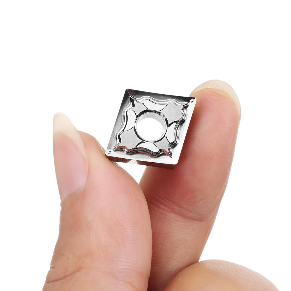 10pcs CNMG120404-AK Carbide Insert MCGNR/L1616H12 Tool Holder Insert Used for Aluminum