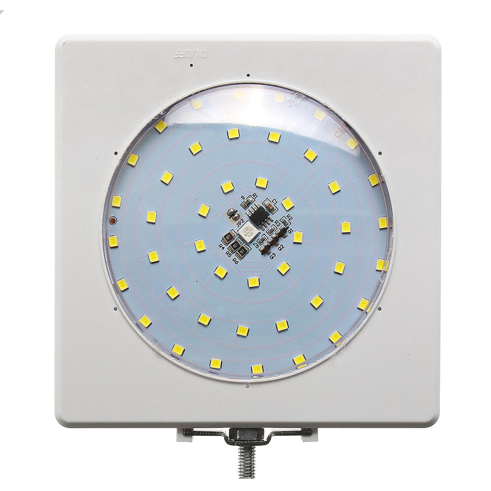 5W Solar Sound Control Colorful Street Light Wall Lamp with Pole Waterproof for Outdoor Road Yard Garden