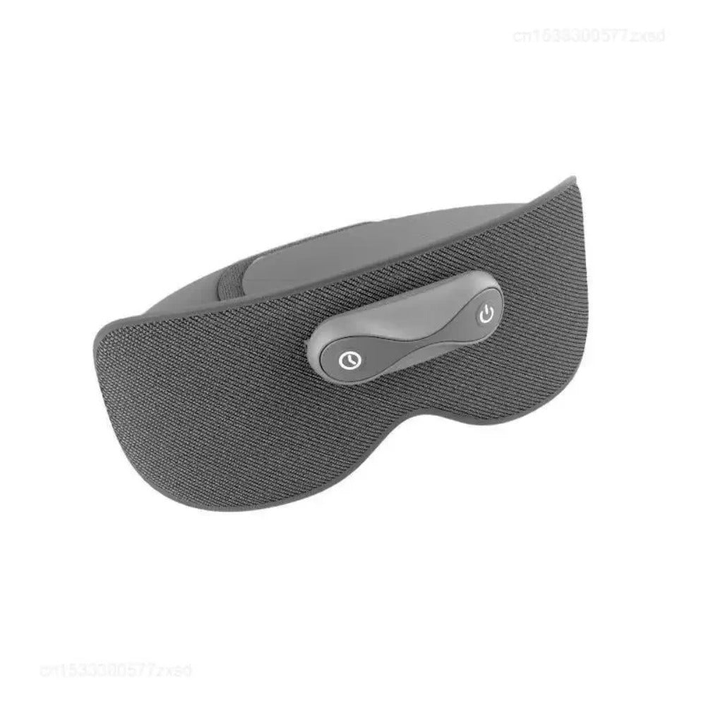 Graphene Heated Eye Mask - Full Shading Relaxing Sleep Aid, Light Gray, Travel-Friendly, 5V, 110g