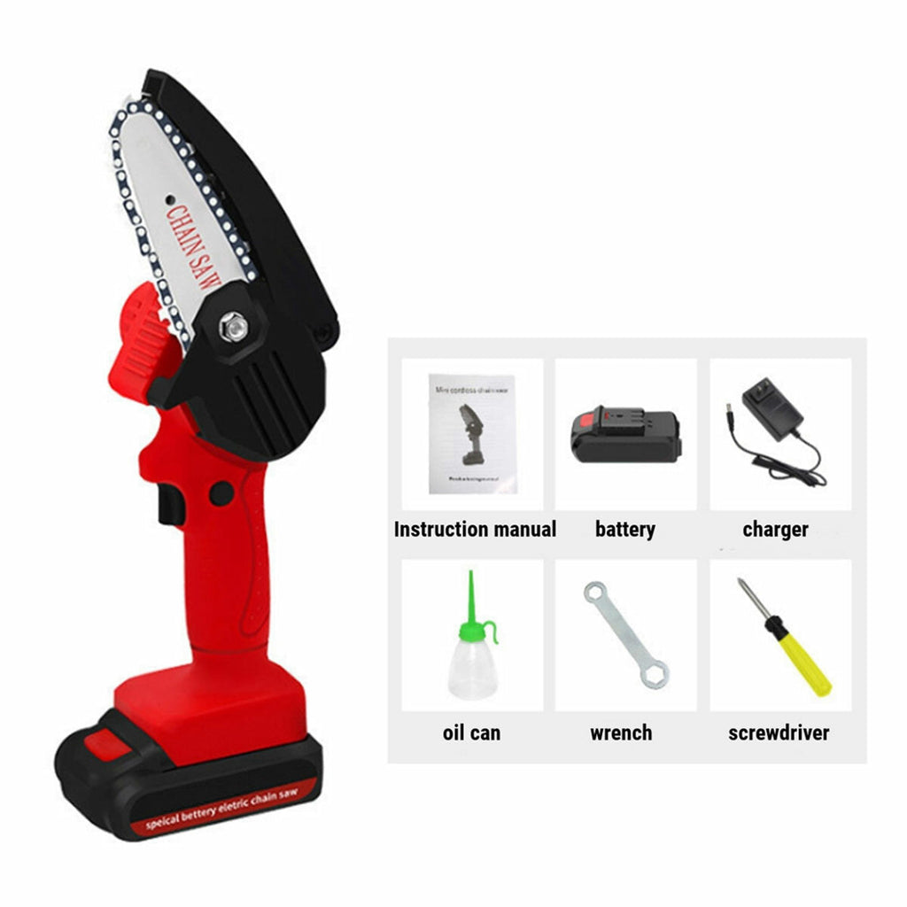 4 Inch Electric Chain Saw Chainsaw Wood Cutter Garden Tool 21-24V