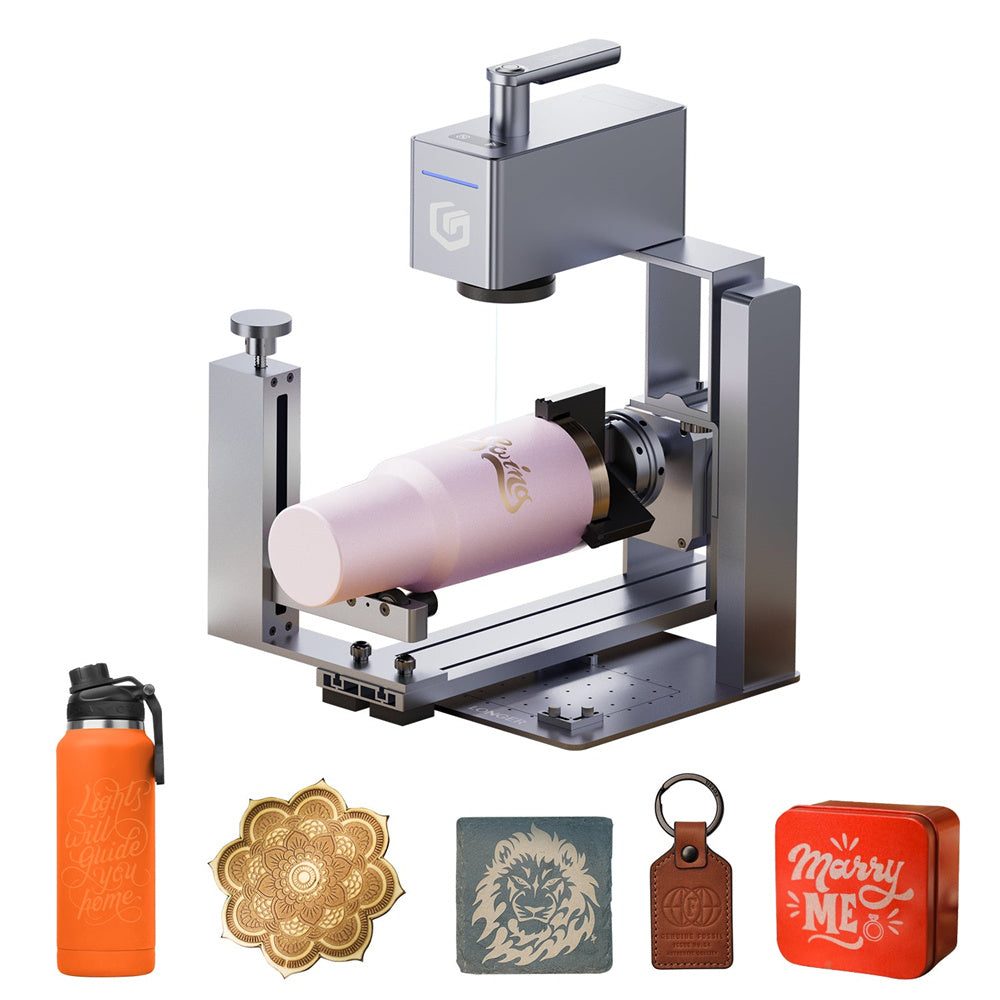 12W Portable Laser Engraver Ultra-Fast 5000mm/s Speed High Precision 0.01mm Versatile Cutting LightBurn LaserGRBL Supported