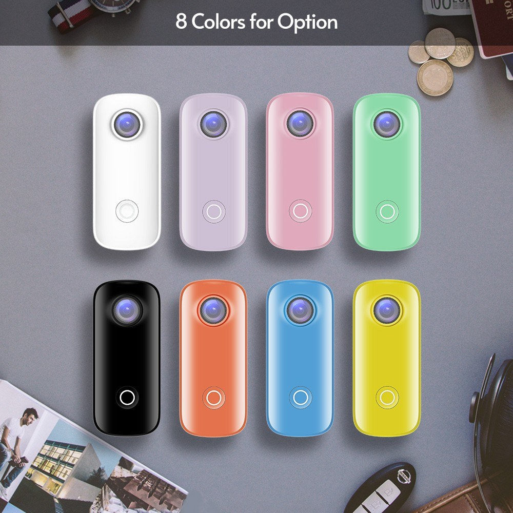 Magnetic 2K 30FPS Mini Digital Action Cam - 30M Waterproof, WiFi, APP Share, Built-in Battery