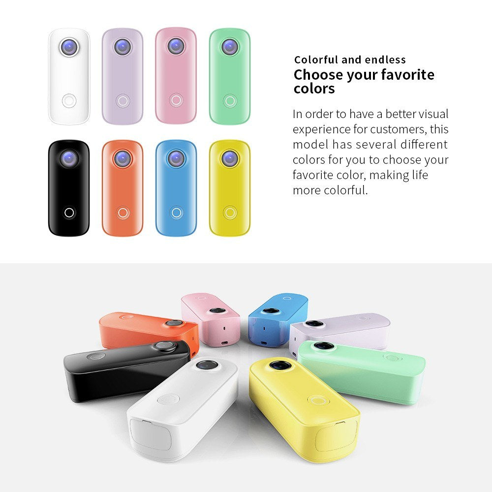 Magnetic 2K 30FPS Mini Digital Action Cam - 30M Waterproof, WiFi, APP Share, Built-in Battery