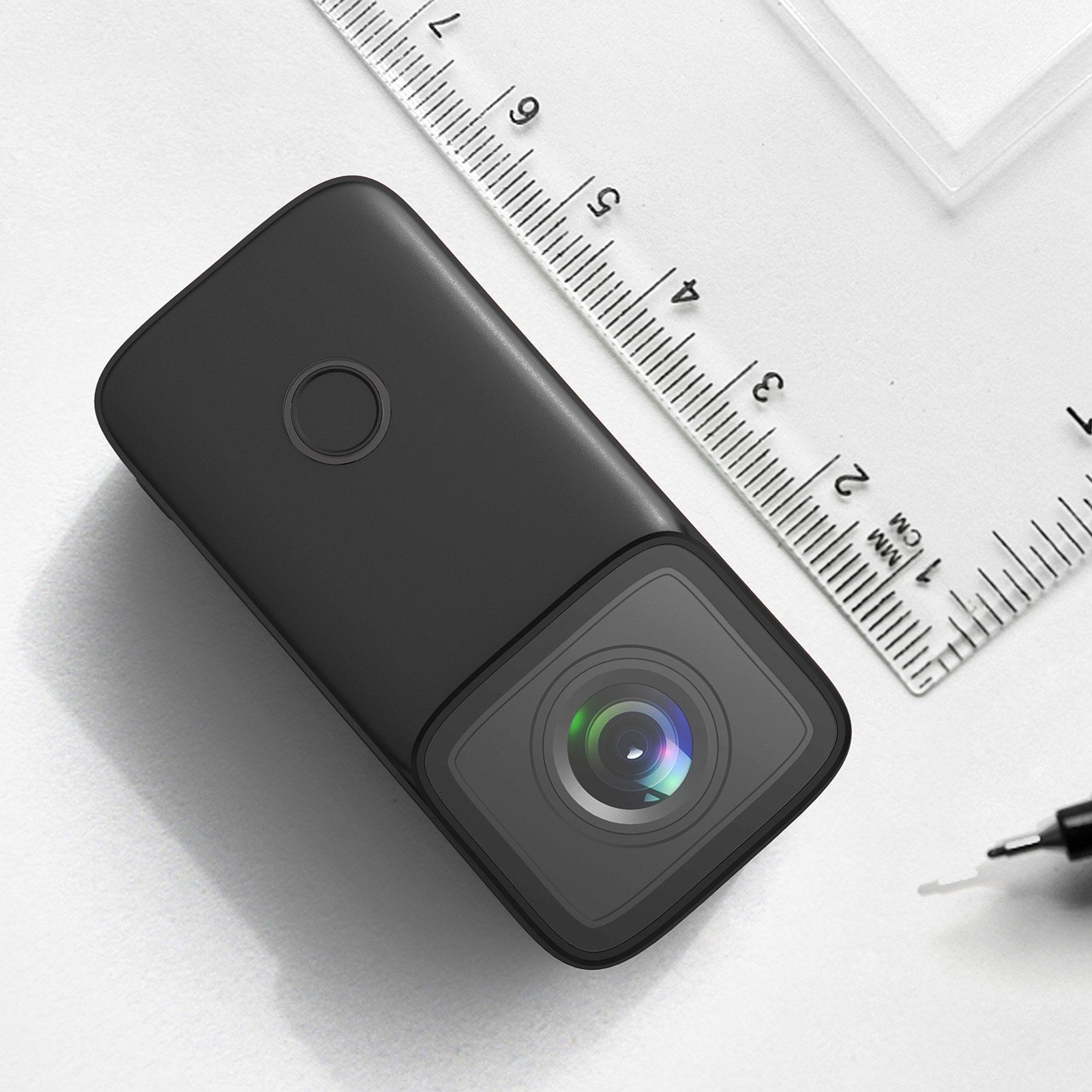 Covert 4K Mini WiFi Action Cam - 1.28" IPS, 5M Body Waterproof, 6-Axis Anti-Shake, Night Vision