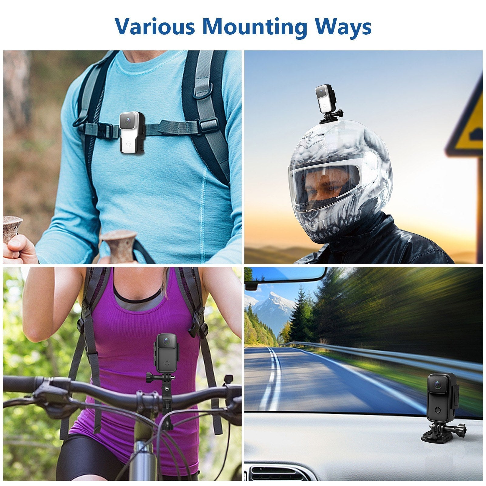 Covert 4K Mini WiFi Action Cam - 1.28" IPS, 5M Body Waterproof, 6-Axis Anti-Shake, Night Vision