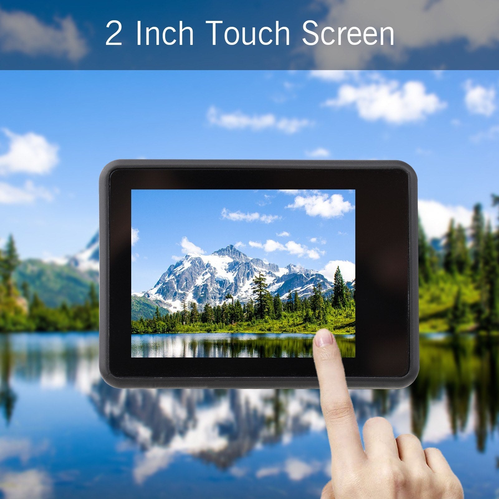 High-Res 4K 60FPS UHD WiFi Action Cam - Dual Screen, 170° Wide, 30M Waterproof, Remote Control