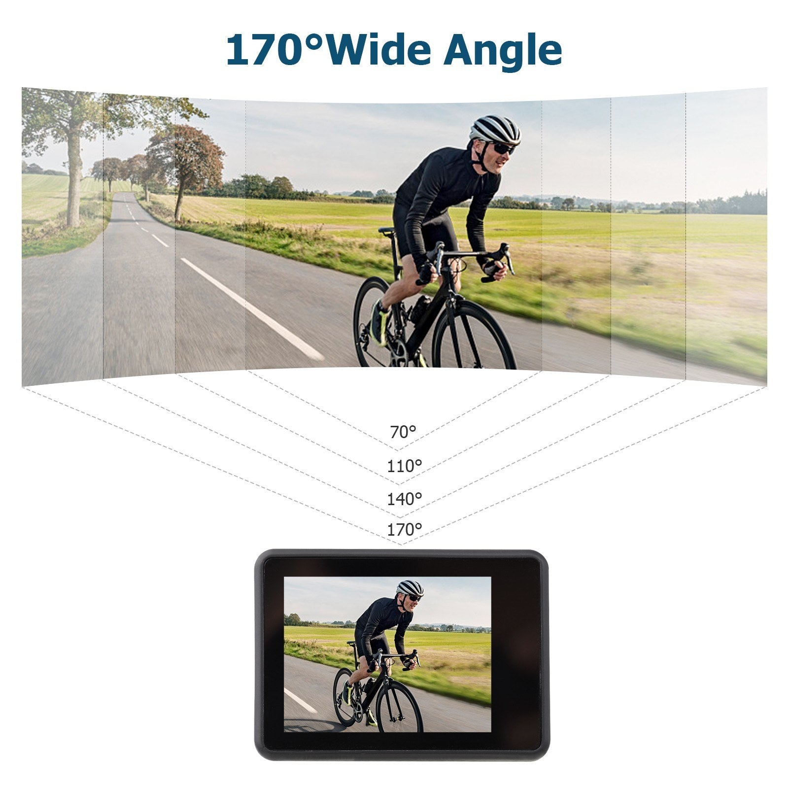 High-Res 4K 60FPS UHD WiFi Action Cam - Dual Screen, 170° Wide, 30M Waterproof, Remote Control