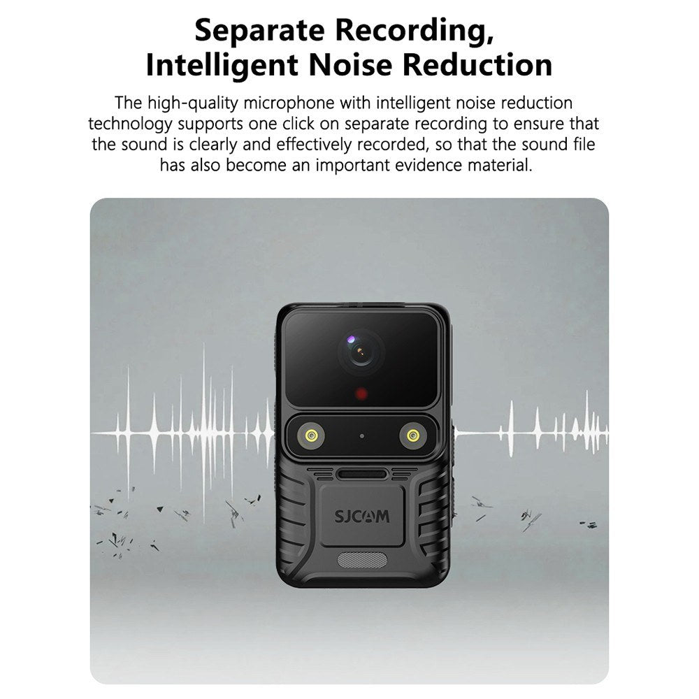 Stealth 4K 12MP WiFi Wearable Body Camera - Night Vision, IP65, 2.0" IPS Touch, GPS, Motion Detect