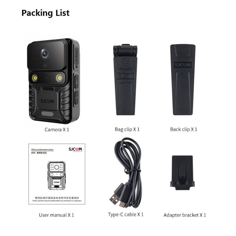 Stealth 4K 12MP WiFi Wearable Body Camera - Night Vision, IP65, 2.0" IPS Touch, GPS, Motion Detect