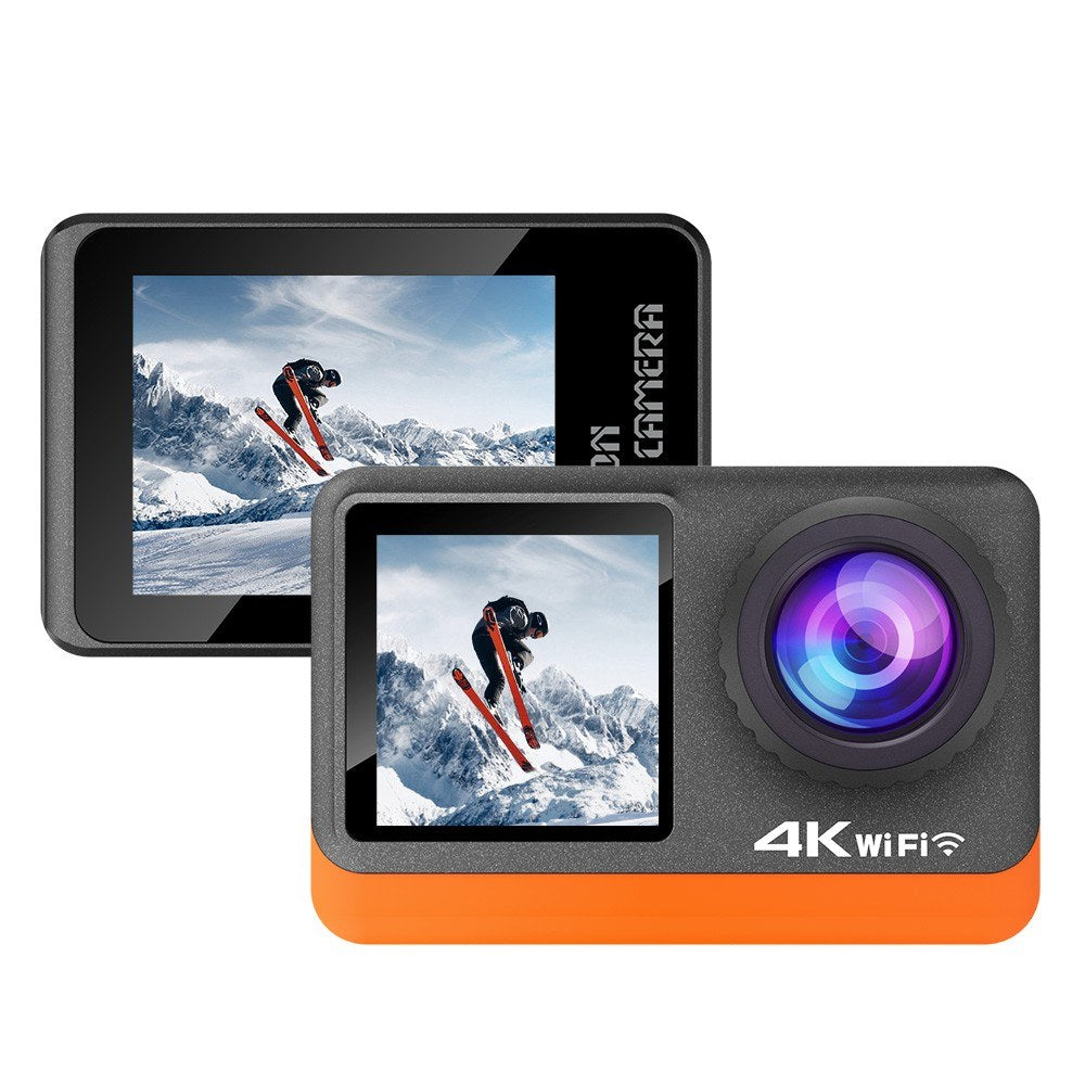Pro 4K HD 24MP Waterproof Action Camera - Anti-Shake, Dual/Touch Screen, 170° Wide, Live Stream