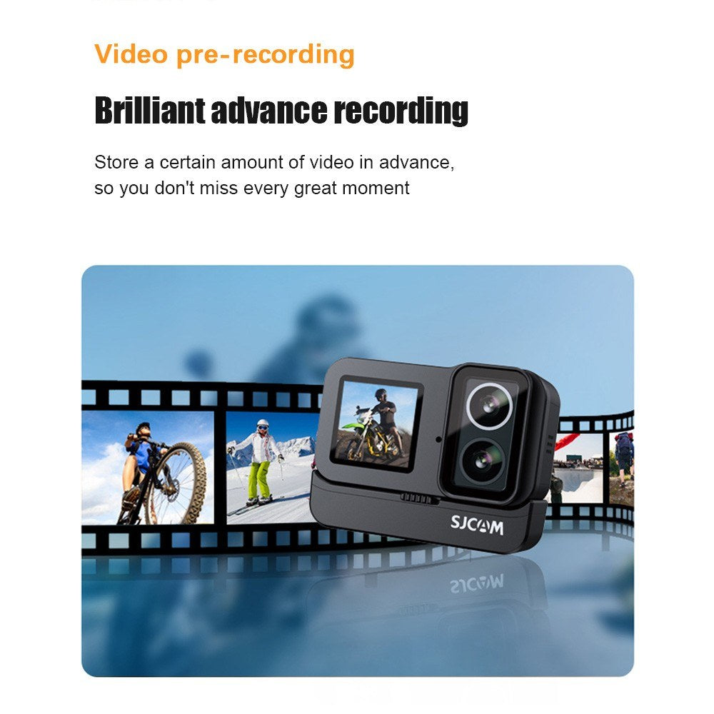 Adventure-Ready 4K UHD 20MP Action Cam - 40M Waterproof, Anti-Shake, Dual/Touch Screen, Live Stream
