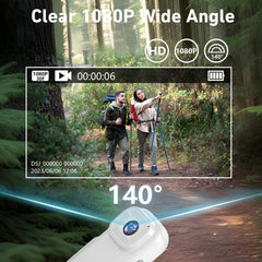 Compact 1080P 30FPS Mini WiFi Video Cam - 0.96" LCD, Motion Detect, Magnetic Mount, Rechargeable
