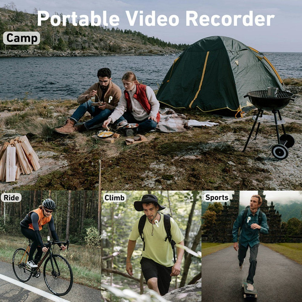 Compact 1080P 30FPS Mini WiFi Video Cam - 0.96" LCD, Motion Detect, Magnetic Mount, Rechargeable