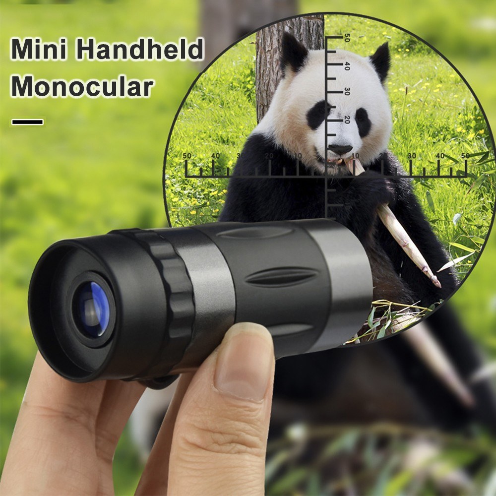 8x20 Mini Monocular Pocket Prime Monocular Handheld Telescope with Carrying Bag