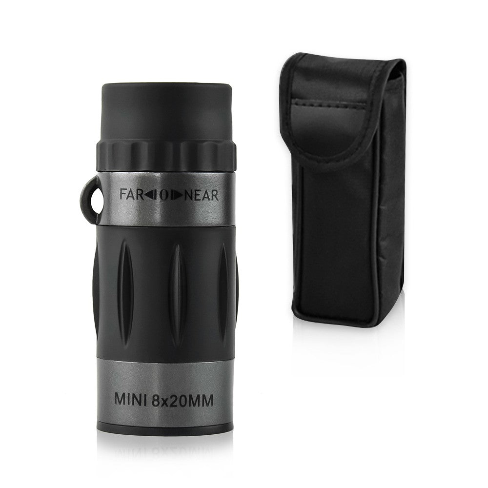8x20 Mini Monocular Pocket Prime Monocular Handheld Telescope with Carrying Bag