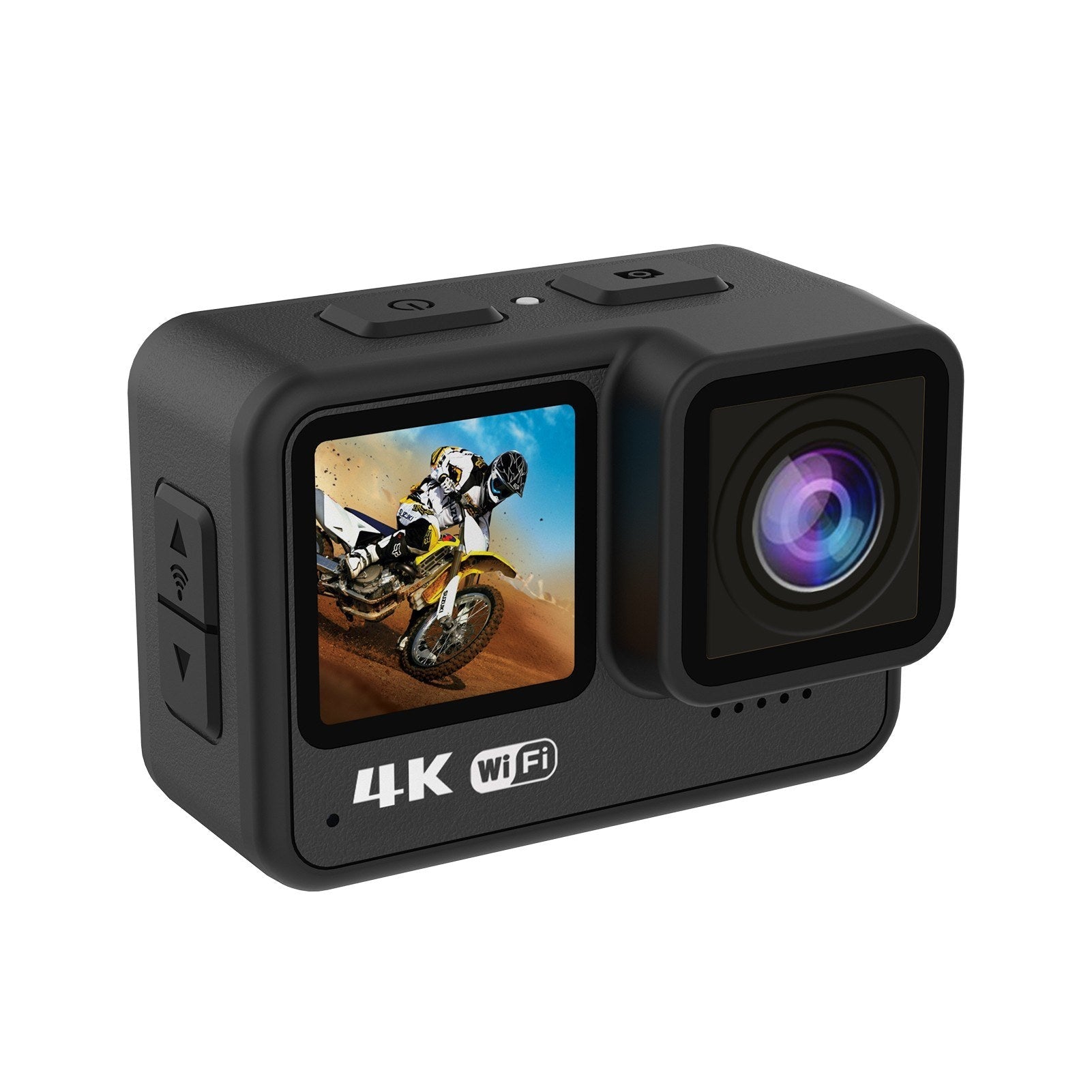 Ultimate 4K 60FPS 24MP WiFi Sports Cam - 170° Wide, Dual Touch, Anti-Shake, 21M Body Waterproof