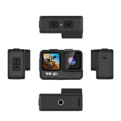 Ultimate 4K 60FPS 24MP WiFi Sports Cam - 170° Wide, Dual Touch, Anti-Shake, 21M Body Waterproof