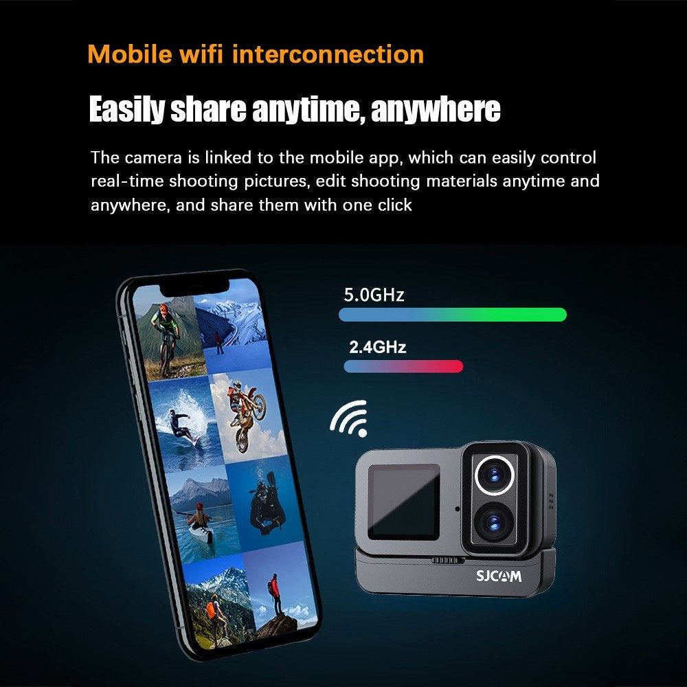 Complete 4K UHD 20MP Action Camera Kit - 2.0" Touch, Anti-Shake, Dual Screen, 40M Waterproof, 135° Wide