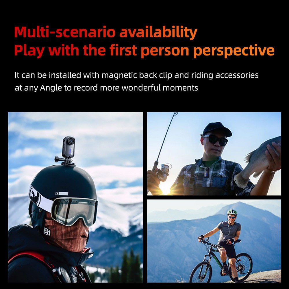 Outdoor 4K 30FPS WiFi Sports Camera - 125° Wide, Anti-Shake, 98FT Waterproof for Travel & Action