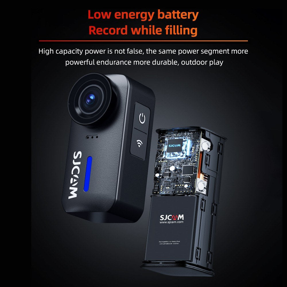 Stable 4K 30FPS WiFi Sports Cam - 170° Wide, Distortion Correct, 6-Axis Gyro, IP65 Waterproof