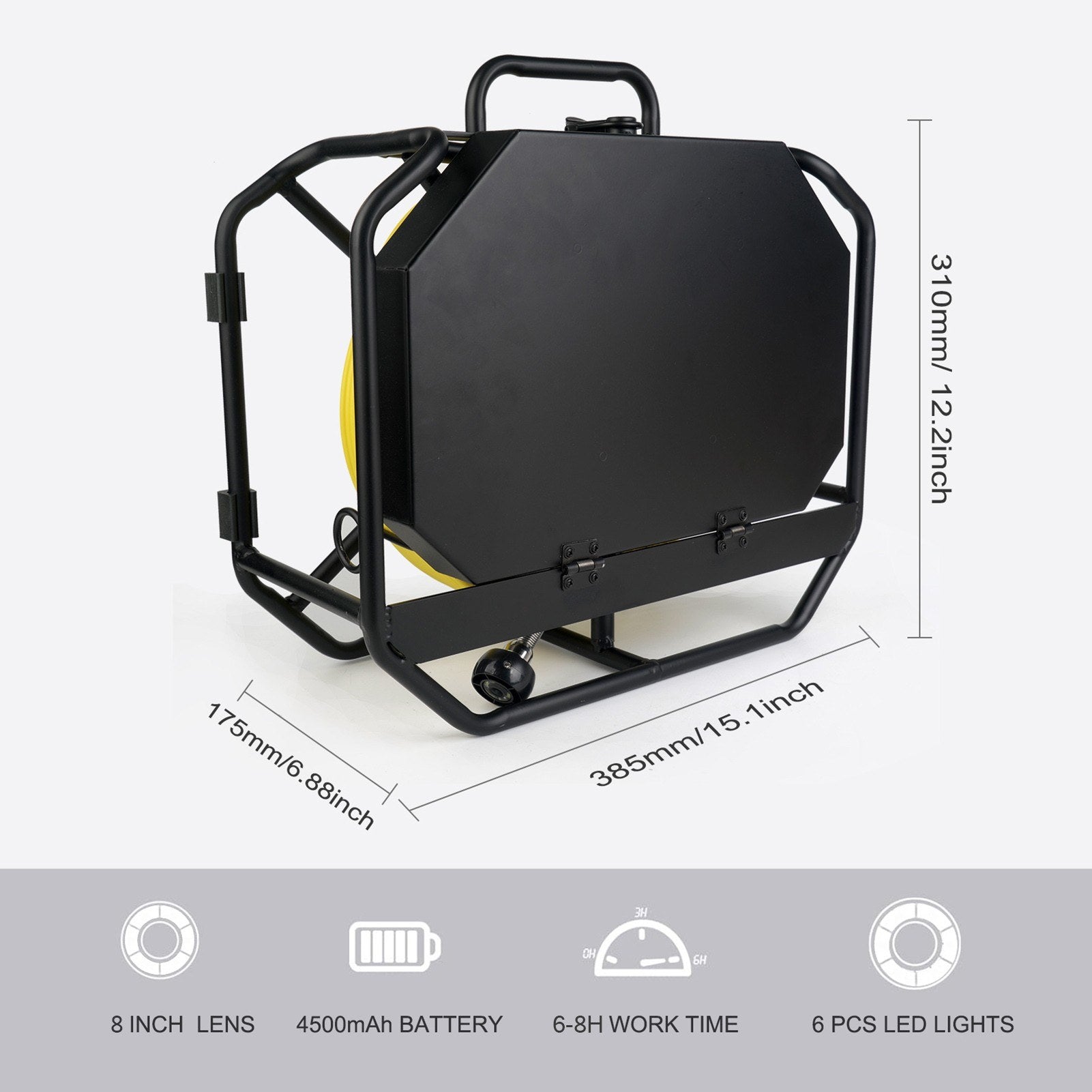 Sewer Camera Pipeline Inspection Camera with 9 Inch Monitor