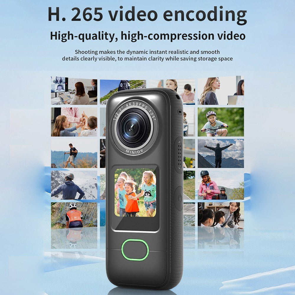 Extreme 4K WiFi Sports Cam - 1.4" Touch, 150° Wide, Anti-Shake, IPX6 Waterproof for Outdoor Action