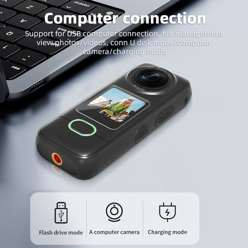 Extreme 4K WiFi Sports Cam - 1.4" Touch, 150° Wide, Anti-Shake, IPX6 Waterproof for Outdoor Action