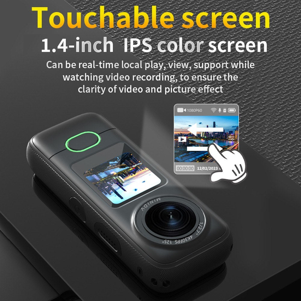 Extreme 4K WiFi Sports Cam - 1.4" Touch, 150° Wide, Anti-Shake, IPX6 Waterproof for Outdoor Action
