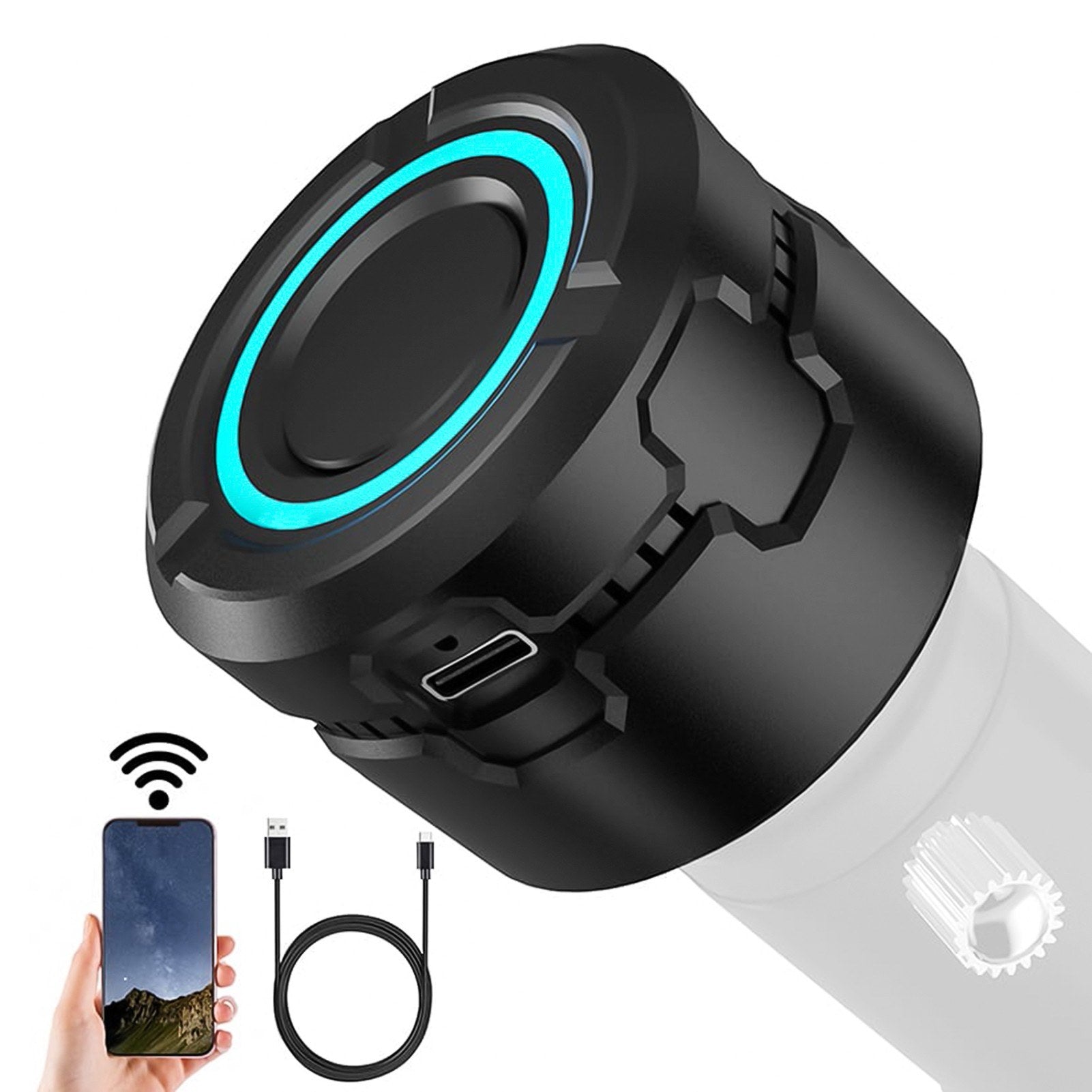 Wireless WiFi Digital Eyepiece for Telescope Camera 4K Video Recording Photo Taking Built-in Battery Electronic Eyepiece for 1.25 inch Telescope