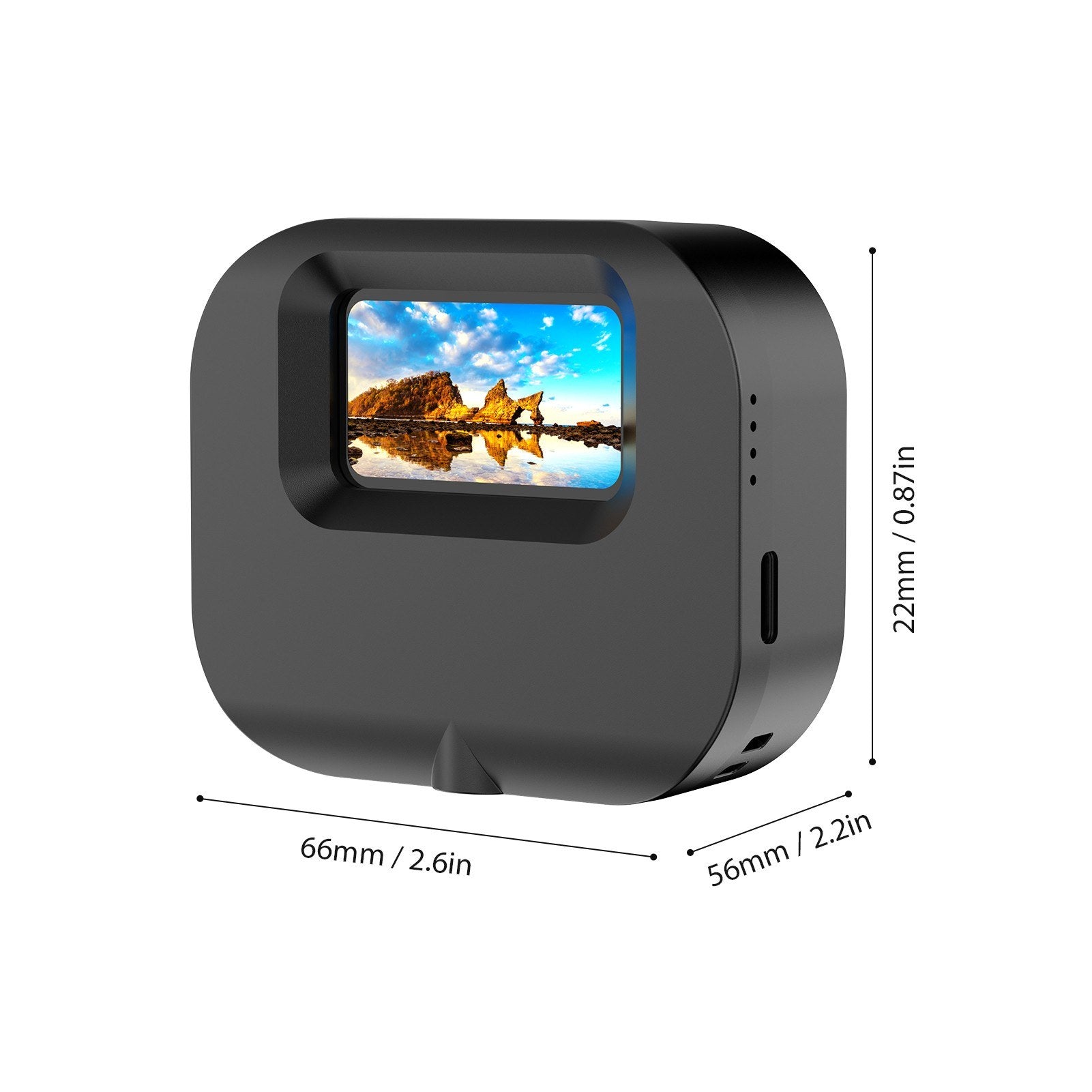 Vlog-Ready 1080P Mini Sports Cam - 1.47" IPS, 130° Wide, Battery Case, 32GB TF for Video