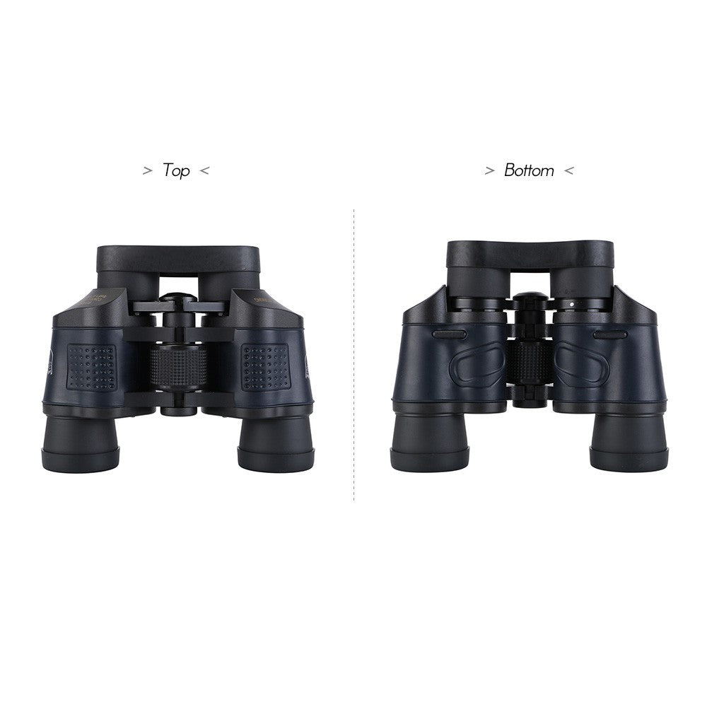 60x60 Binoculars Compact Waterproof Binocular Telescope - with Low Light Night Vision Carrying Bag Lanyard Cleaning Cloth for Concert Sports Events Wildlife Bird Watching