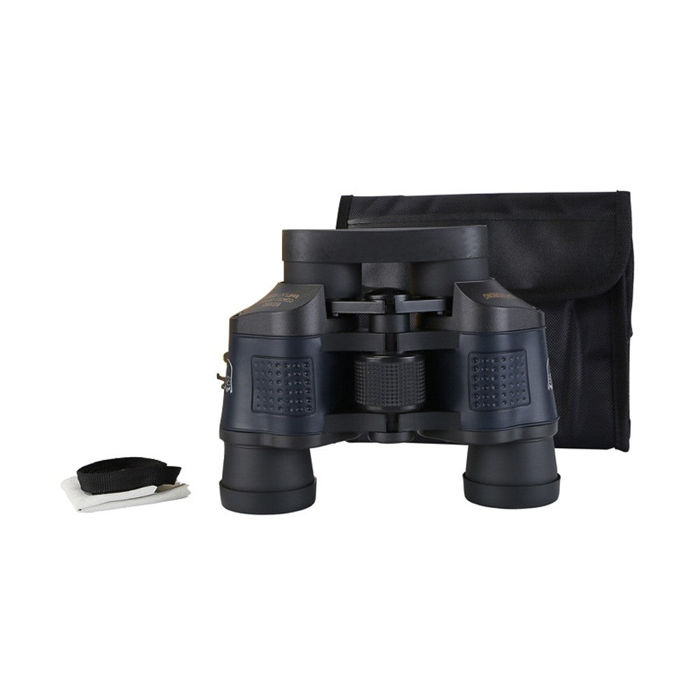 60x60 Binoculars Compact Waterproof Binocular Telescope - with Low Light Night Vision Carrying Bag Lanyard Cleaning Cloth for Concert Sports Events Wildlife Bird Watching