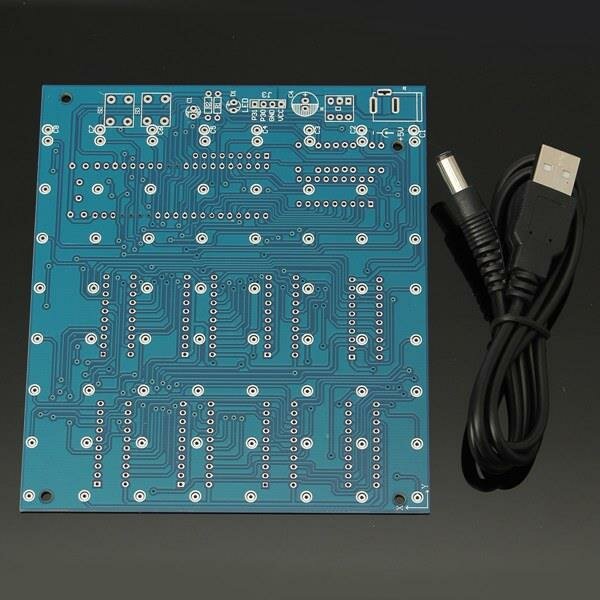 8x8x8 LED Cube 3D Light Square Blue LED Flash Electronic DIY Kit
