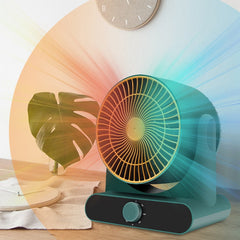 Portable Electric Heater Mini Fan - Silent Fast Heating for Home & Office Spaces