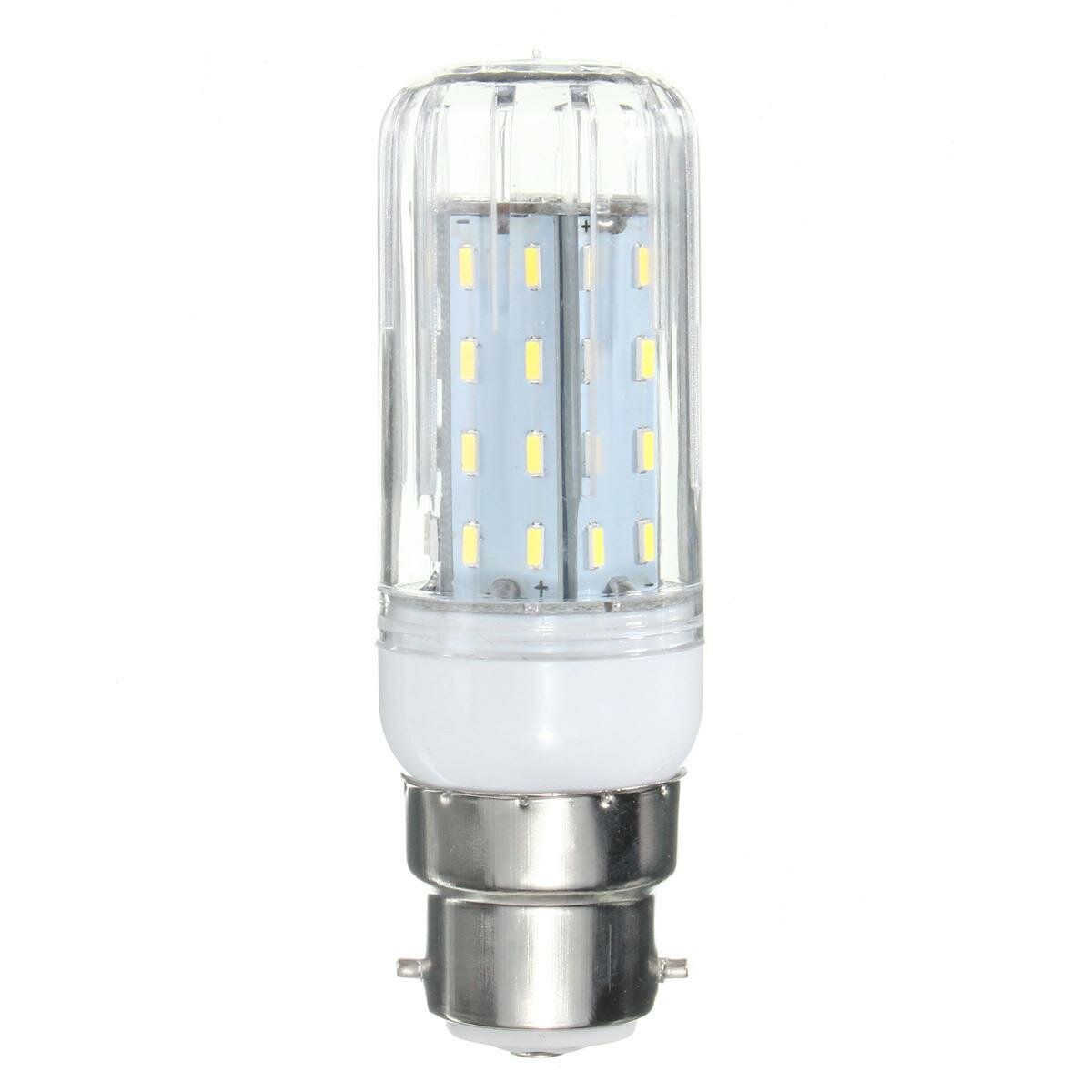 E27 E14 E12 B22 G9 GU10 6W 56 SMD 4014 LED Warm White White Cover Corn Light Lamp Bulb AC 220V