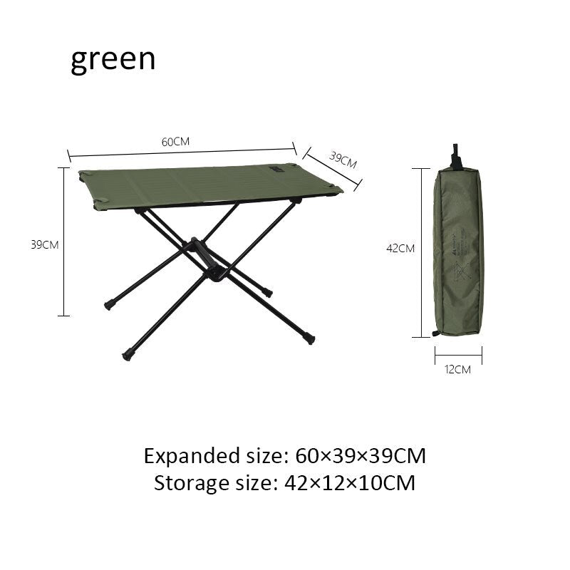 Outdoor folding table camping portable picnic table ultra light aluminum alloy self-driving barbecue table