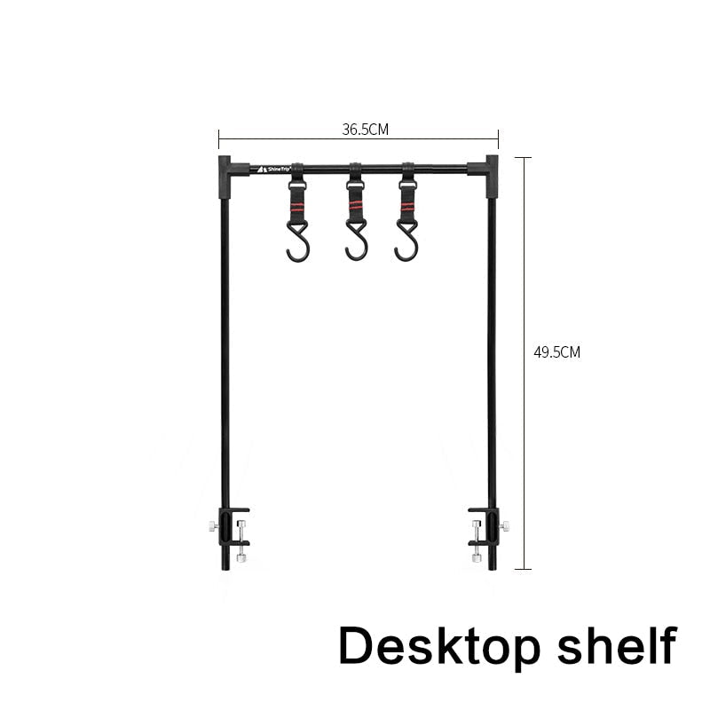 Outdoor Folding Shelves Camping Desktop Shelves Camping Tableware Storage Rack