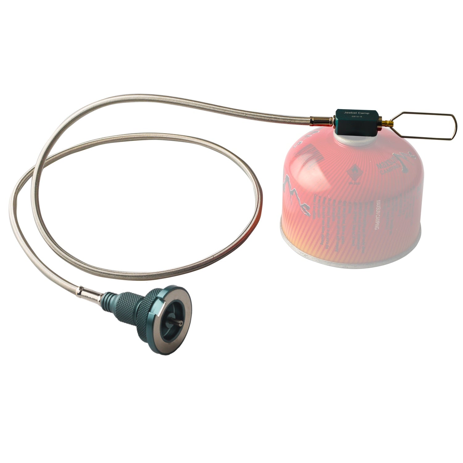 Outdoor Gas Extension Tube Camping Stove Adapter Magnetic Gas Converter Butane Adaptor