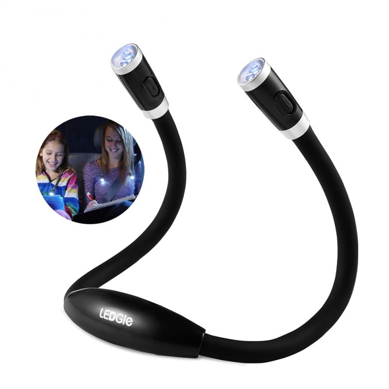 Flexible Handsfree LED Neck Light Super-bright Reading Lamp Novelty Book Light Night Knitting Flashlight Camping Light
