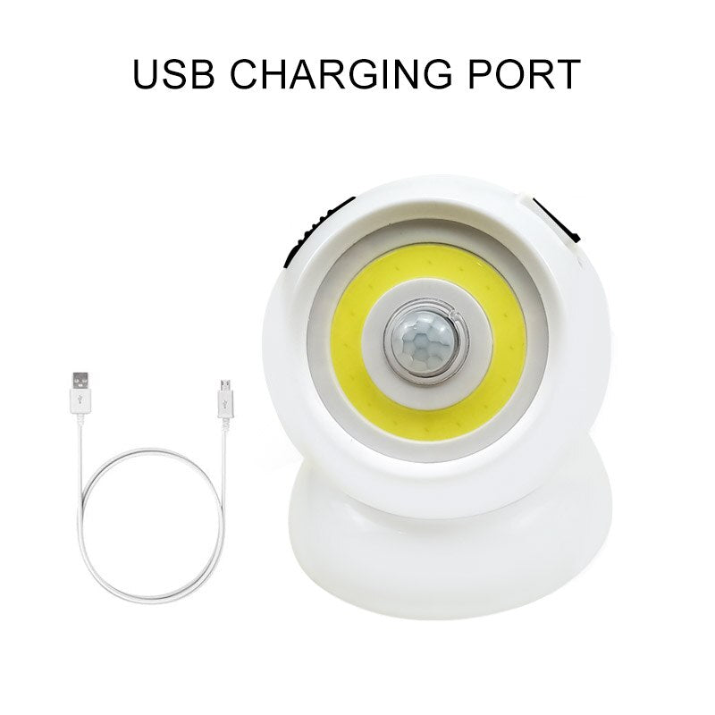 Motion Sensor Light Wireless Waterproof Indoor Outdoor Spotlight LED Battery Security Night Light 360 Degree Garden Wall Lamp