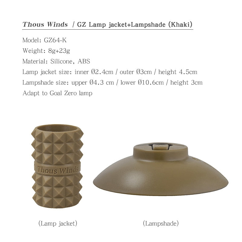 DIY Goal Zero Lantern Shade Designed For GoalZero Lighthouse Micro Flash Holder Lampshape Outdoor Camping