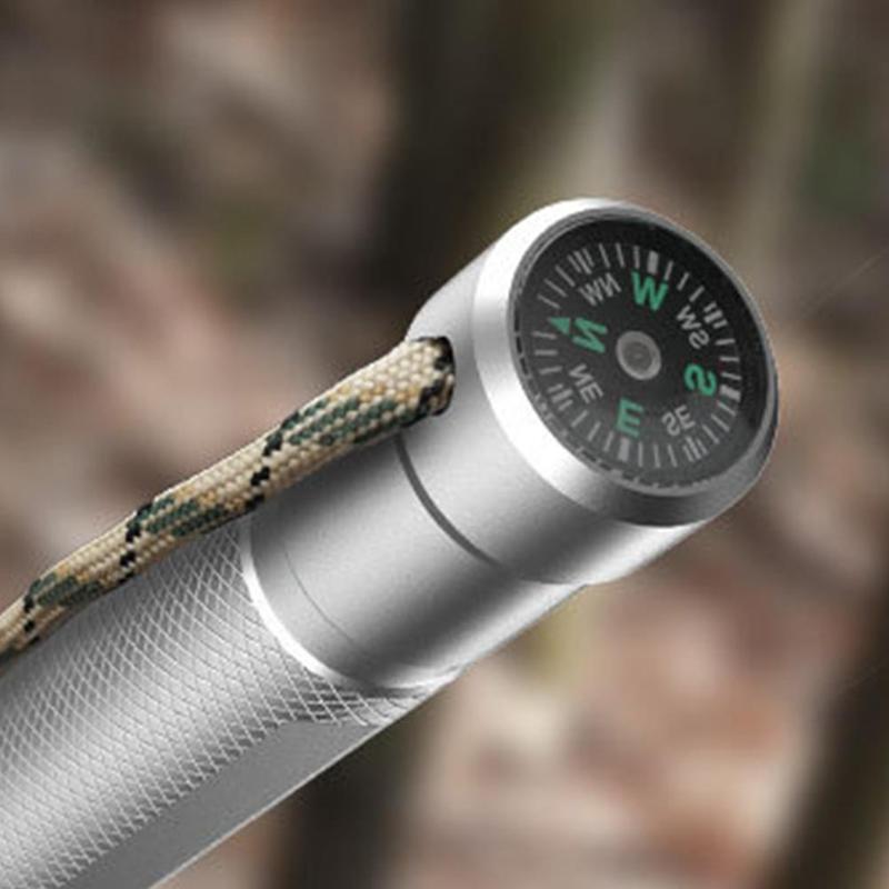 Outdoor Multifunctional Tools Self-defense Stick Opener Survival Fork Car Tableware Knife Camping Wild Tool Set Compass
