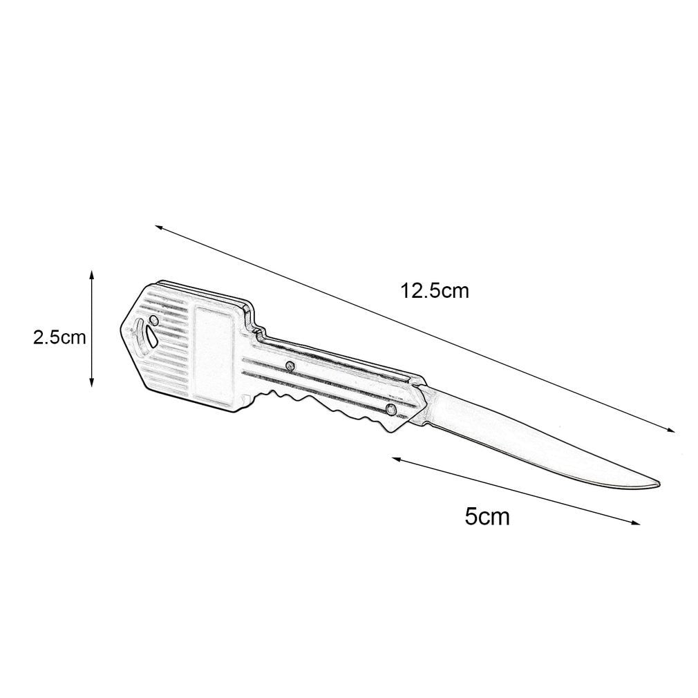 Multifunctional Outdoor Camping Hiking Tools Foldable Portable Size Mini Hunting Knife Survivcal Key Shape Knife Tools