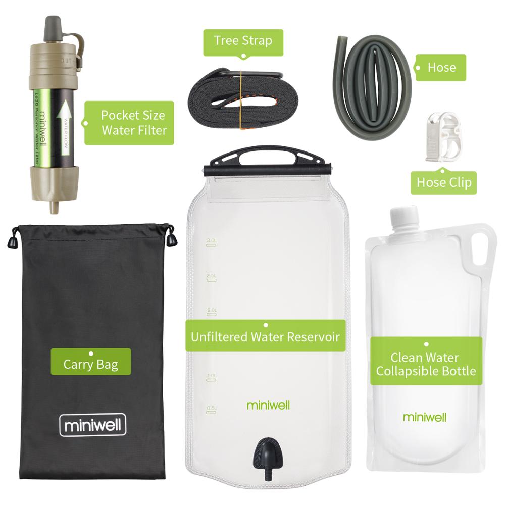 Outdoor water filter Gravity Water Filter System for hiking,camping,survival and travel