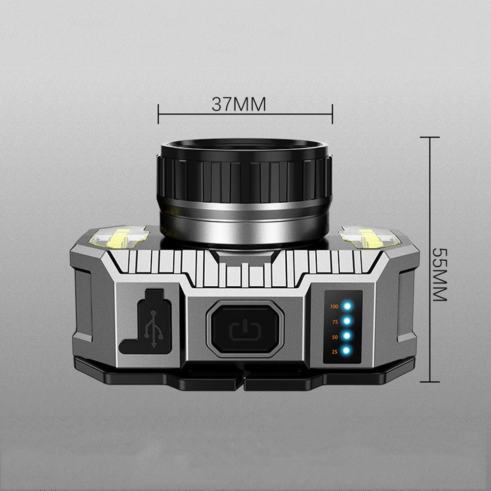 T6 LED Super Bright Headlamp Head-Mounted Flashlight Strong Light Outdoor Camping Rechargeable Night Fishing Headlight