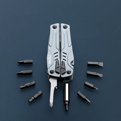 14-In-1 Multi-Function Tools Folding Pliers Camping Hiking Portable Scissors Opener Screwdriver Multitool Saw