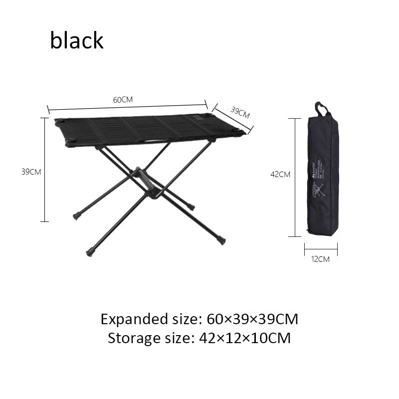 Outdoor folding table camping portable picnic table ultra light aluminum alloy self-driving barbecue table