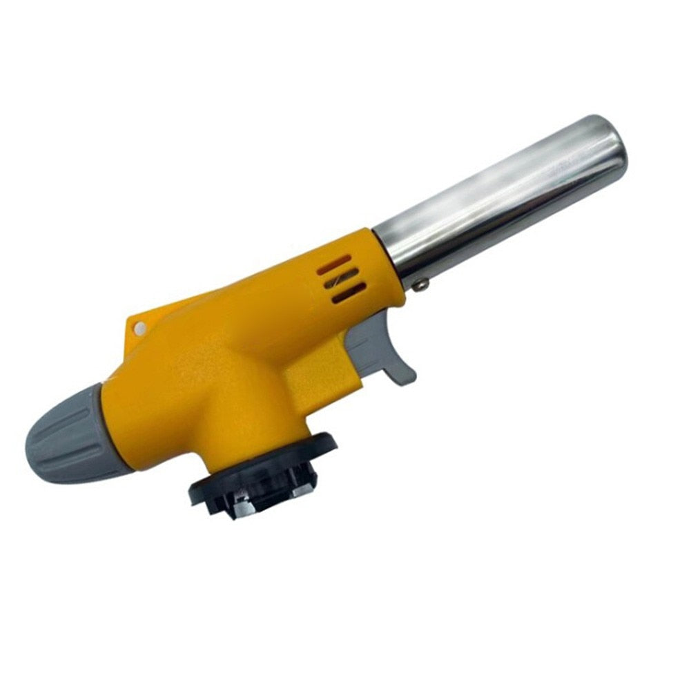 Automatic Ignition Baking Welding Tool Gas Torch Flamethrower Butane Burner For BBQ Camping Outdoor Hiking Fire Flame Gun