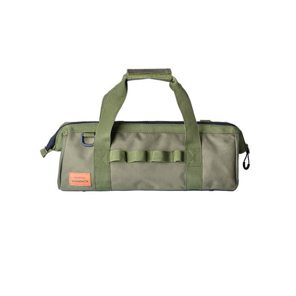 Tent Nail Storage Bag 1050D Oxford Cloth Large Capacity Multi-Pocket Zipper Handle Hanging Holes Camping Hiking Pegs Tools Bag