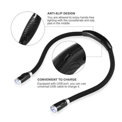 Flexible Handsfree LED Neck Light Super-bright Reading Lamp Novelty Book Light Night Knitting Flashlight Camping Light